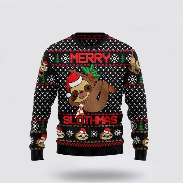 Merry Slothmas Ugly Christmas Sweater – Sweater Gifts For Pet Lover