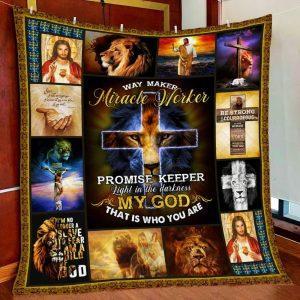 Miracle Worker My God Christian Blanket –…