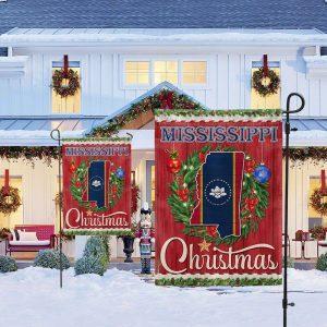 Mississippi Christmas Flag Merry Christmas 3