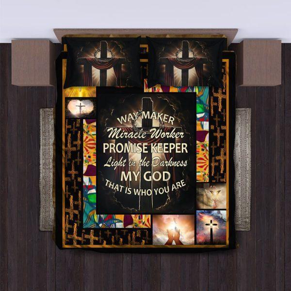 My God, That Is Who You Are Christian Quilt Bedding Set – Christian Gift For Believers
