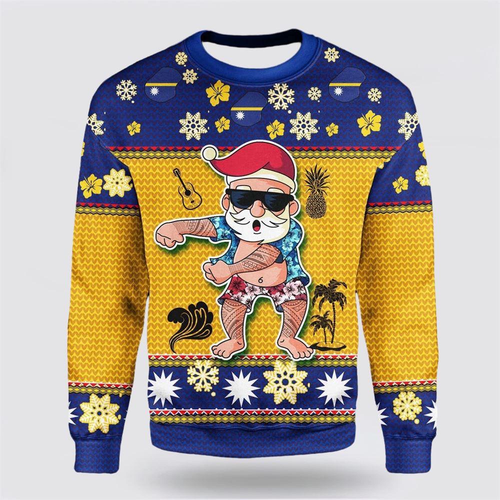 Namishirt Nauru Christmas Sweater Santa Claus Polynesian Tattoo – Christmas Gifts For Frends Namishirt Nauru Christmas Sweater Santa Claus Polynesian Tattoo – Christmas Gifts For Frends