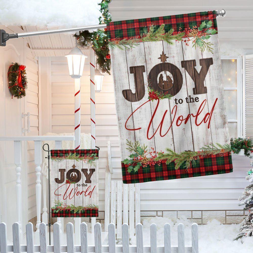 Nativity Of Jesus Flag Joy To The World – Christian Flag Outdoor Decoration
