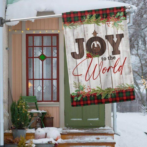Nativity Of Jesus Flag Joy To The World – Christmas Flag Outdoor Decoration