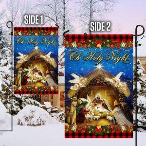 Nativity of Jesus Oh Holy Night Jesus Christmas Flag 4