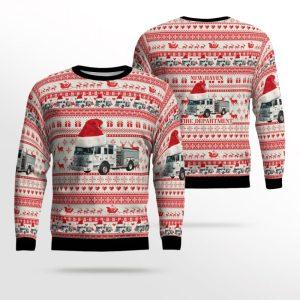 New Haven Fire Department Ugly Christmas Sweater…