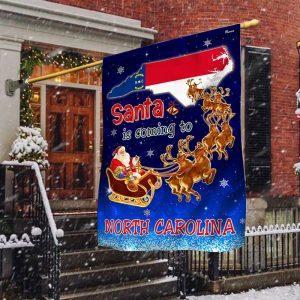North Carolina Christmas Flag Santa Is Coming To North Carolina 1