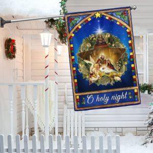 O Holy Night Christmas Nativity Jesus Flag…