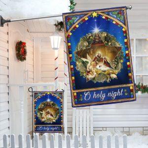 O Holy Night Christmas Nativity Jesus Flag 3