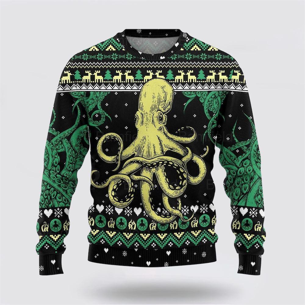 Octopus Ugly Christmas Sweater – Sweater Gifts For Pet Lover