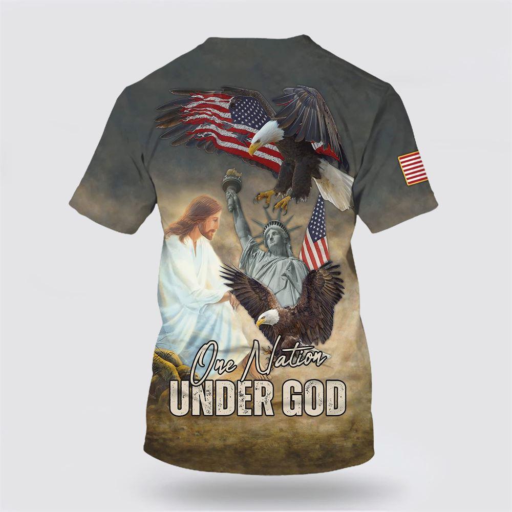 One Nation Under God All Over Print 3D T Shirt – Gifts For Christians One Nation Under God All Over Print 3D T Shirt – Gifts For Christians