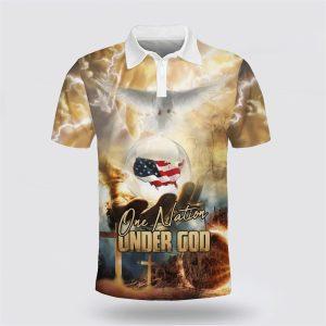 One Nation Under God American Polo Shirt Gifts For Christian Families 1 sxfrqa.jpg