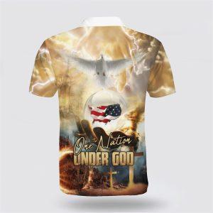 One Nation Under God American Polo Shirt Gifts For Christian Families 2 qstwhe.jpg
