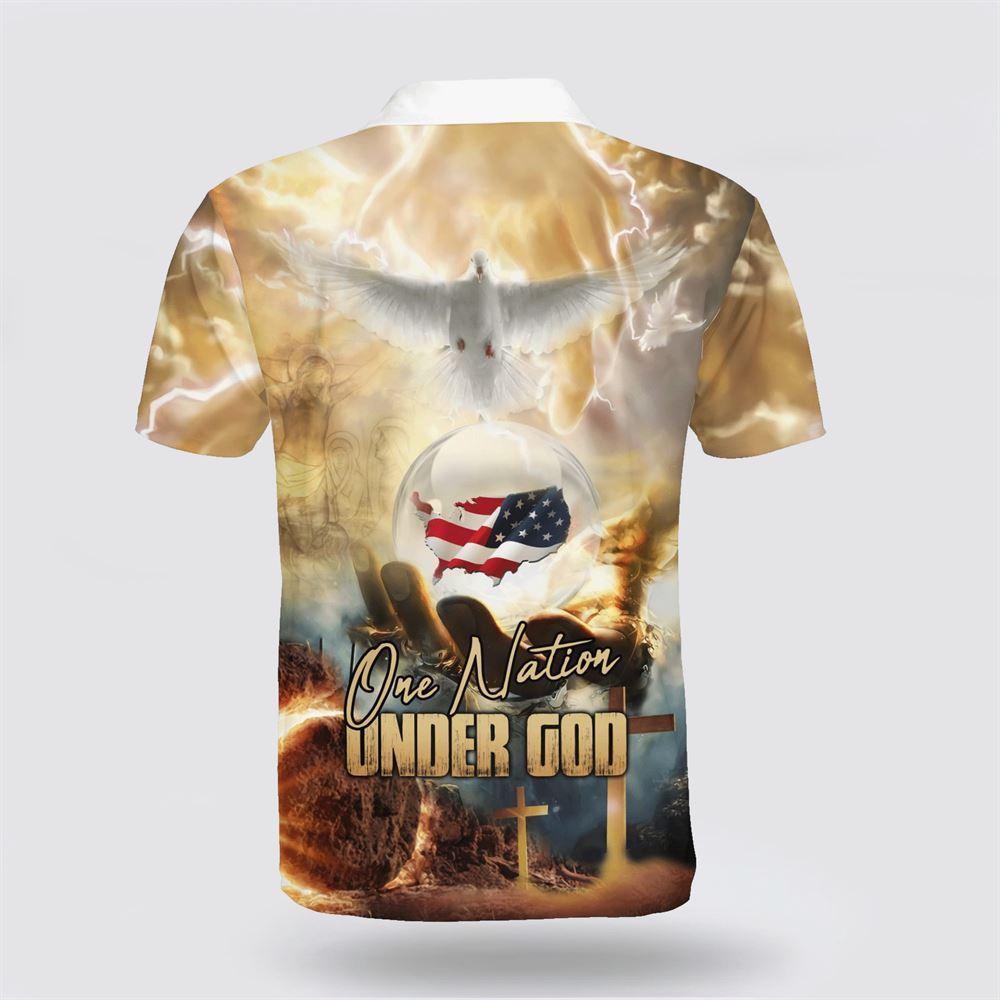 One Nation Under God American Polo Shirt – Gifts For Christian Families