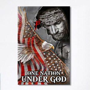 One Nation Under God Canvas Wall Art…