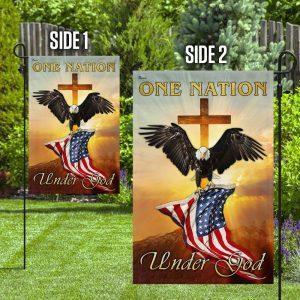 One Nation Under God Christian Eagle Flag 4