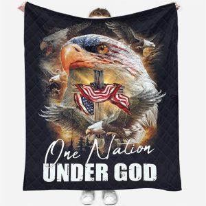One Nation Under God Christian Quilt Blanket Gifts For Christians 1 zgfwaq.jpg