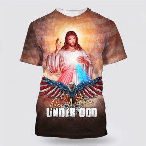 One Nation Under God Jesus And American Eagle All Over Print 3D T Shirt Gifts For Christians 1 f8rfjs.jpg