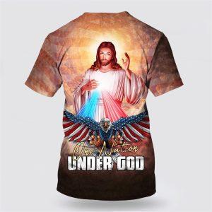 One Nation Under God Jesus And American Eagle All Over Print 3D T Shirt Gifts For Christians 2 jgicos.jpg