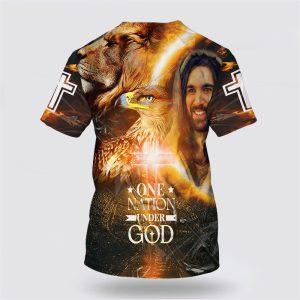 One Nation Under God Jesus And Eagle All Over Print 3D T Shirt Gifts For Christians 2 erirva.jpg