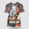 One Nation Under God Jesus Christian All Over Print 3D T Shirt – Gifts For Christians