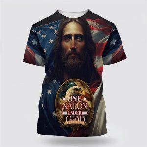 One Nation Under God Jesus Eagle America…