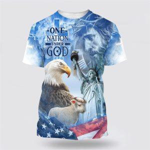 One Nation Under God Jesus Eagle And…