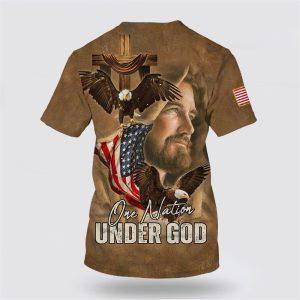 One Nation Under God Jesus Eagles Wooden Cross All Over Print 3D T Shirt Gifts For Christians 2 qtmsen.jpg