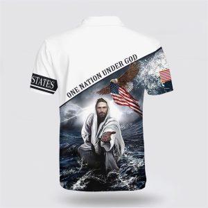 One Nation Under God Jesus Hands Polo Shirt Gifts For Christian Families 2 cw6ouw.jpg