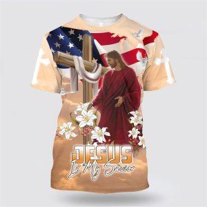 One Nation Under God Jesus Lily All Over Print 3D T Shirt Gifts For Christians 1 ijm2gj.jpg