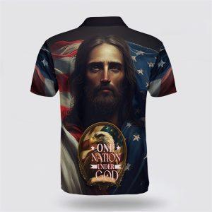 One Nation Under God Jesus Polo Shirt Gifts For Christian Families 2 fqsvry.jpg