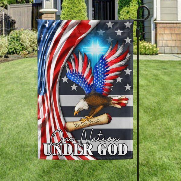 One Nation Under God Patriot Eagle We The People Flag – Christian Flag Outdoor Decoration