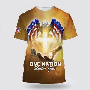One Nation Under God Shirts Praying Hand…