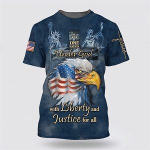 One Nation Under God With Liberty And Justice For All Over Print 3D T Shirt Gifts For Christians 1 wzg80g.jpg