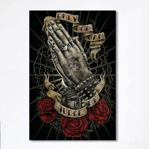 Only God Can Judge Me Canvas Wall…