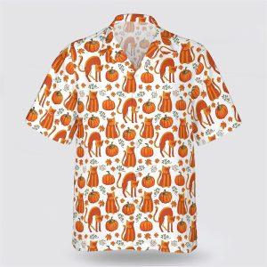 Orange Cat With Pumkin Pattern Hawaiin Shirt Pet Lover Hawaiian Shirts 1 tmfkcg.jpg