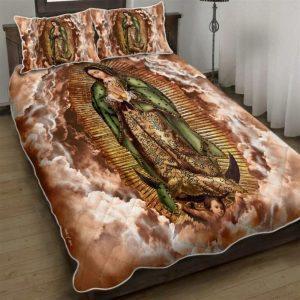 Our Lady Of Guadalupe Pray For Us Christian Quilt Bedding Set Christian Gift For Believers 1 bjtdev.jpg
