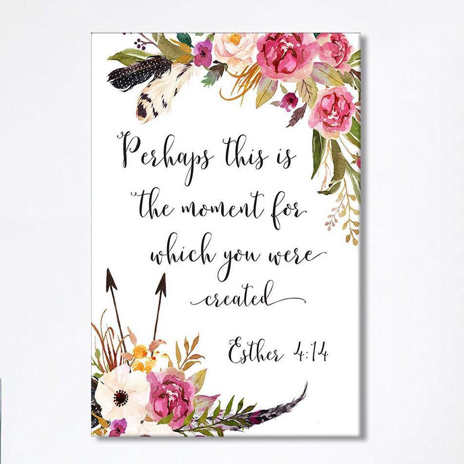 Perhaps This Is The Moment You Were Created For Esther 4 14 Canvas Wall Art – Christian Wall Art Canvas Perhaps This Is The Moment You Were Created For Esther 4 14 Canvas Wall Art – Christian Wall Art Canvas