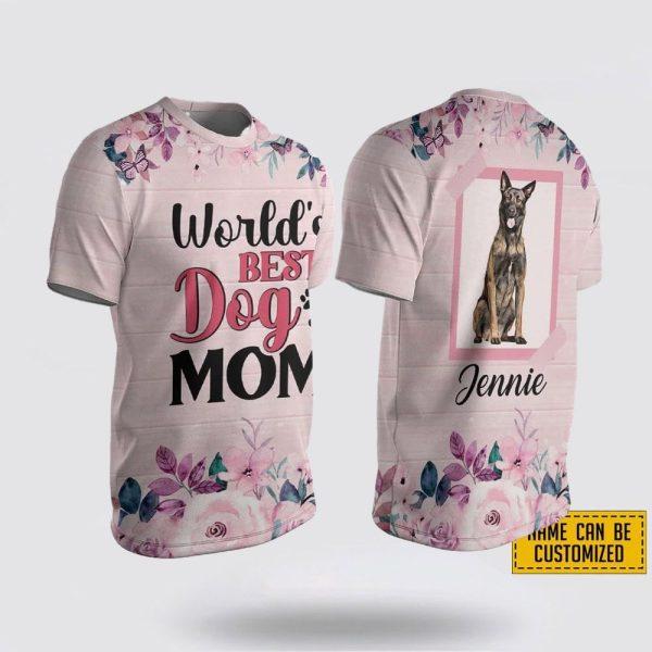 Personalized Belgian Malinois World’s Best Dog Mom – Gifts For Pet Lovers