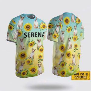 Personalized Bullmastiff Dog Sunflower Pattern All Over Print 3D T Shirt Gifts For Pet Lovers 2 el77ml.jpg