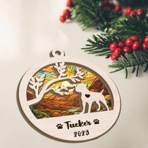 Personalized Cane Corso Christmas Suncatcher Ornament –…