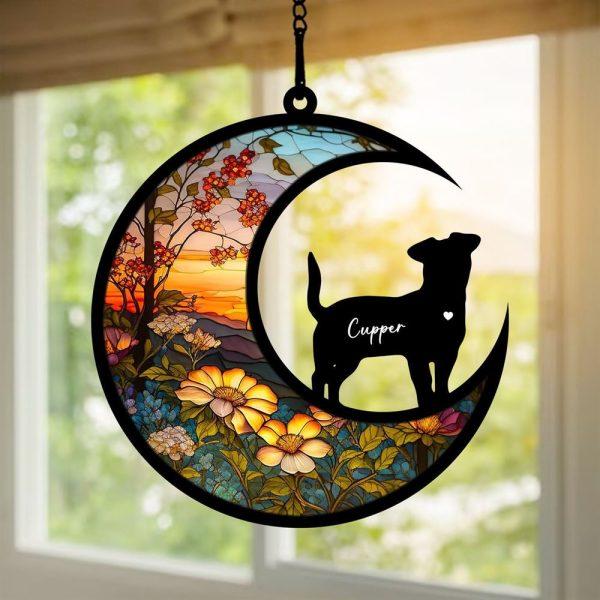 Personalized Dog Loss Memorial Suncatcher Ornament – Christmas Ornaments Personalized Gift For Dog Lover
