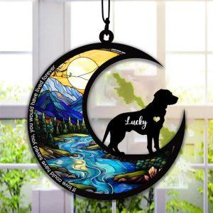 Personalized Dog Memorial Suncatcher Ornament Loss Of Pet Sympathy Gift 1