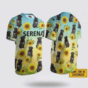 Personalized DogueDeBordeaux Dog Sunflower Pattern All Over Print 3D T Shirt Gifts For Pet Lovers 2 yctnh6.jpg