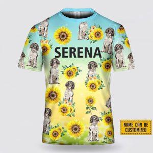 Personalized English Springer Sniel Dog Sunflower Pattern All Over Print 3D T Shirt Gifts For Pet Lovers 2 typpj5.jpg