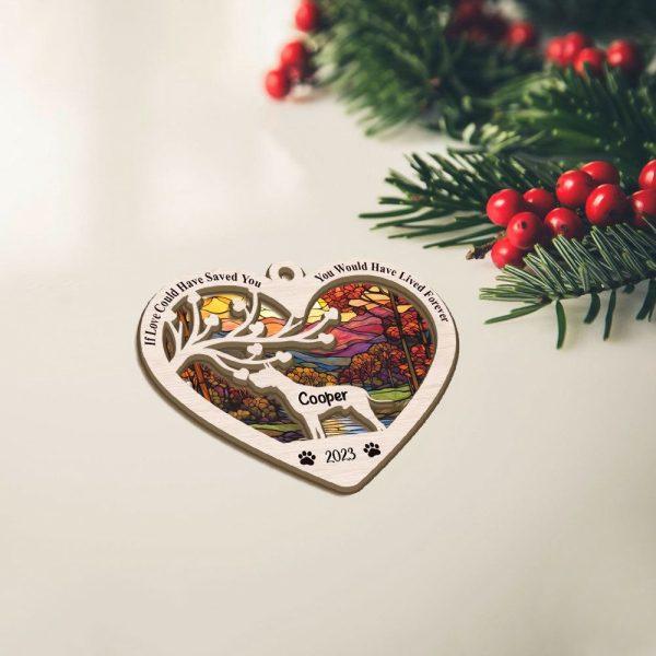 Personalized Great Dane Christmas Suncatcher Ornament – Christmas Ornaments Personalized Gift For Dog Lover