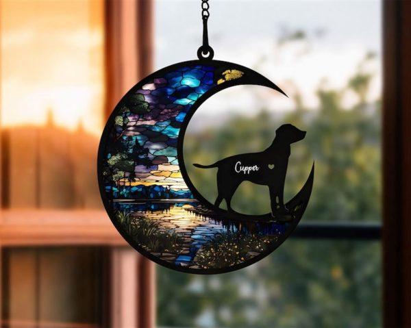 Personalized Loss Of Pet Sympathy Gift Pet Memorial Suncatcher Ornament – Christmas Ornaments Personalized Gift For Dog Lover
