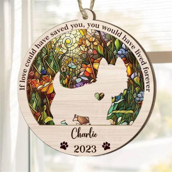 Personalized Memorial Westie Suncatcher Ornament – Custom Christmas Ornaments Gift For Dog Lover