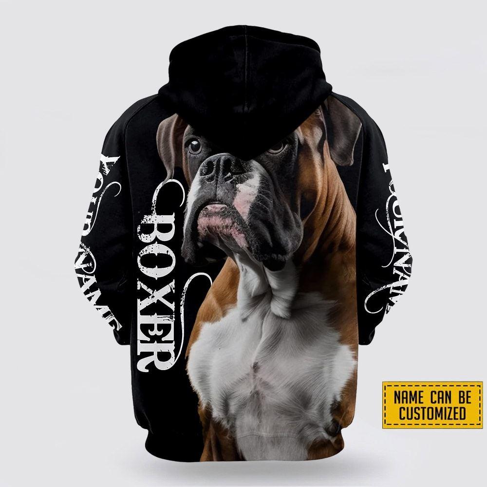 Personalized Name Boxer All Over Print Hoodie Shirt – Gift For Dog Lover Personalized Name Boxer All Over Print Hoodie Shirt – Gift For Dog Lover