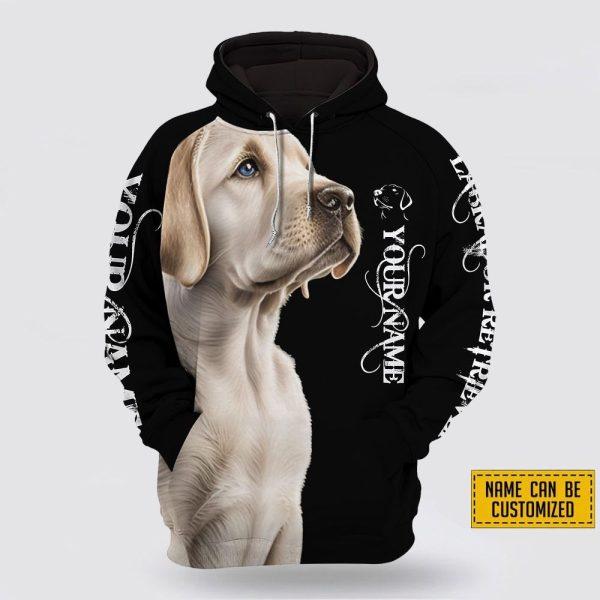 Personalized Name Labrador Retriever All Over Print Hoodie Shirt – Gift For Dog Lover