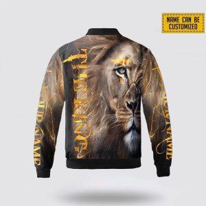 Personalized Name The King Lion Christian Jesus Bomber Jacket Gifts For Jesus Lovers 3 v83gwz.jpg